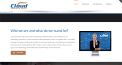 Desktop Screenshot of cloudservicesdepot.com