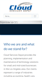 Mobile Screenshot of cloudservicesdepot.com